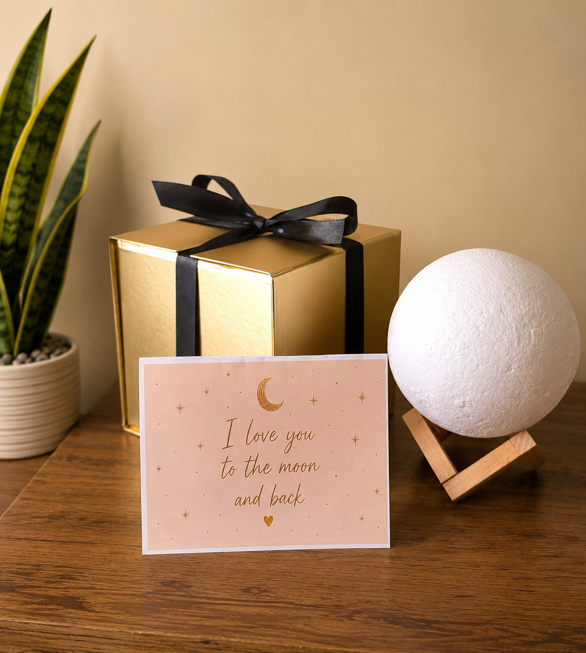 3D Moon Lamp with Adjustable Brightness